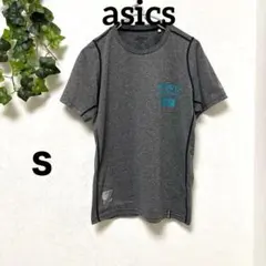 美品【アシックス asics】ASICS A7グレーTシャツ半袖スポーツウェアＳのサムネイル