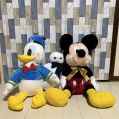 ミッキーマウス・ドナルドダッグ・ベイマックス　３体セット　ディズニー　ぬいぐるみ