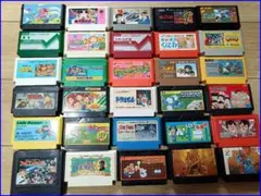 ファミコンソフトセット 多彩なゲーム 30本 ジャンク扱い