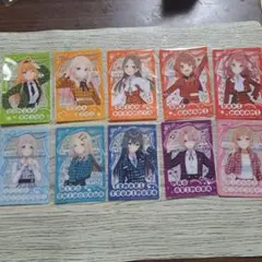 セブンコラボ学園アイドルマスターキャラクター クリアカード 10種類セット♡