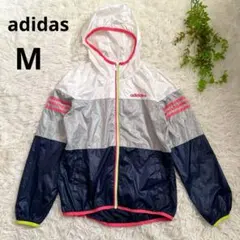 アディダス ネオ◆ ウインドブレーカー ブルゾン ジャケット ナイロン (M)