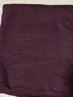 裏毛ニット+リブのセット　小豆色