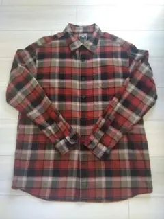 ユニクロ　メンズ　ネルシャツ　L