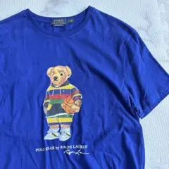 ✨美品✨ポロラルフローレン　ポロベア　青　半袖T M