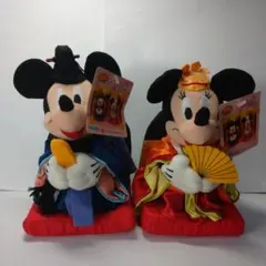 ミッキー ミニー 雛人形　ぬいぐるみ 2体セット　当時物　2000年のサムネイル