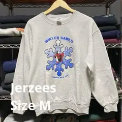 Jerzees スウェット レギュラー古着 グレー サイズM