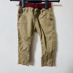 【早い者勝ち】かっこいいデザイン！ブラウン長ズボン 90サイズ 男の子 ベビー服