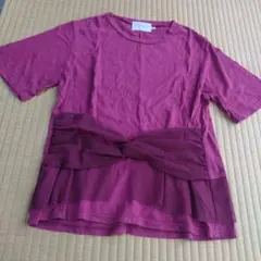 Wafflish Waffle Tシャツ 3XL ボルドー　サイズ150のサムネイル