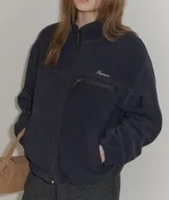 GIUNON ネイビー フリースジャケット