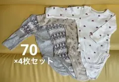 ロンパース H&M ユニクロ 70 長袖 ミッキー　スナフキン 車