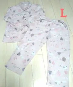 ORIZURU ルームウェア　部屋着　寝巻きセット ピンク　レディース　Lサイズ