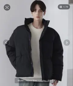 LUENNA オーバーサイズ ボリュームパテッド中綿ジャケット