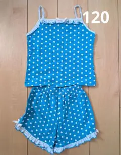 ノースリーブパジャマ 上下セット 水玉 120cmのサムネイル