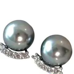 ピアス k18コーティング ゴールド 揺れる 上品 ダイヤモンド cz パール