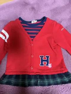 ミキハウス　トップス　トレーナー赤120cm 美品