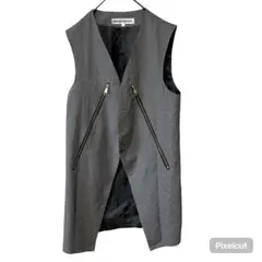 J1570 INNERVISION ロングジレ ロングベスト グレー 2 Mのサムネイル