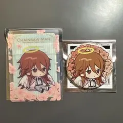 チェンソーマン 天使の悪魔　プリンスホテル カフェ 特典 クリアカード 缶バッジ
