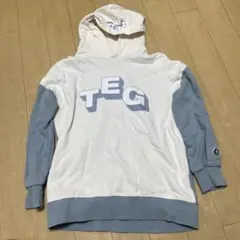 TEG パーカー ホワイト ブルー