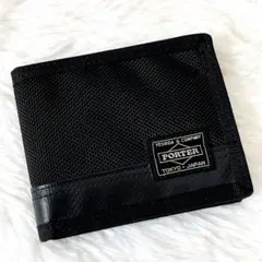 未使用品　ポーター ヒート PORTER HEAT 二つ折り財布 ブラックのサムネイル