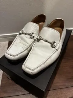 LANVIN ローファー ホワイト レザーのサムネイル