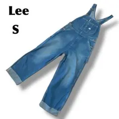 Lee/リー【S】デニムオーバーオール メンズ 美品 ブルー つなぎ