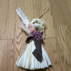 ドライフラワーのしめ縄・しめ飾り