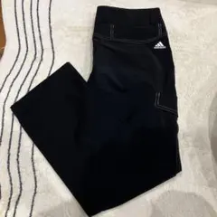ゴルフパンツ　adidas 黒 ストレートパンツ ウエスト76