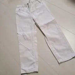 売り切り価格❤️ZARAKIDSザラサイズ7❤️122cmホワイトダメージデニム