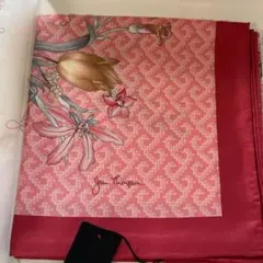 Jim Thompson 花柄シルクスカーフ ピンク新品未使用