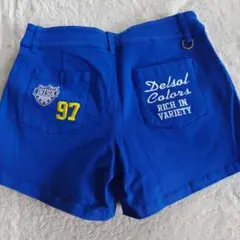 ★Delsol★ 青色ゴルフ ショートパンツ　レディースM　インナー付き