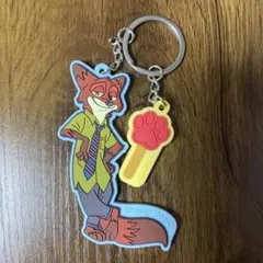 ズートピア　ニック・ワイルド キーホルダー ストラップ付き