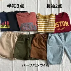 120㎝ 9点キッズトップス、ショートパンツセット まとめ売り