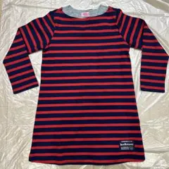 【新品】期間限定値下げ！Hot Biscuits ストライプ 長袖ワンピース