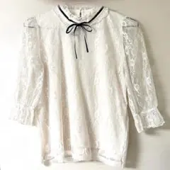 アンクルージュAnk Rouge ブラウス リボン