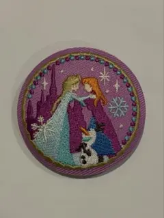 ディズニー刺繍缶バッジ アナと雪の女王