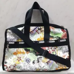 レスポートサックLeSportsac アート柄2WAYボストンバック修学旅行