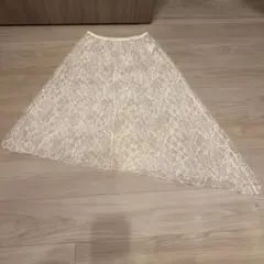 アイボリー レーススカートのサムネイル