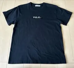 ミルクフェド　Tシャツ　シンプル　ロゴ　大きめサイズ　レディース