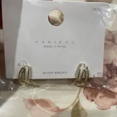 HAN KOU 925シルバー フープピアス