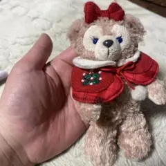 ディズニーシーシェリーメイ2010年クリスマスぬいぐるみバッジ