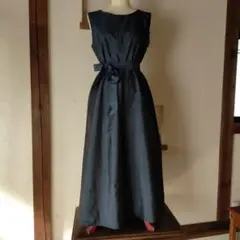 大島紬のAラインワンピース・着物リメイク