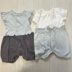 GU ジーユー ロンパース　2点セット　80cm