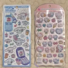 コットンパフィー　キティ　平成はっぴーフォン　シナモロール　セット売り