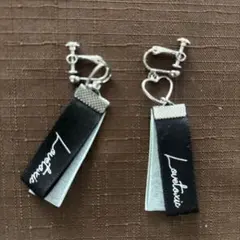 Lovetoxic ♡型イヤリング ブラック/グリーン