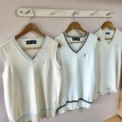 【EASTBOY】Vネックニットベスト&olive des olive3点セット