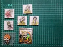 ハイキュー!!　ミニアクスタ　缶バッチ ラバーストラップ