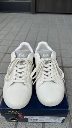 ポロ ラルフローレン 白 スニーカー 履き心地◎