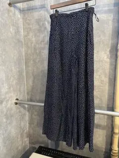 SLY パンツ　ネイビードット柄