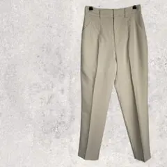 ヴィス　スラックス　M　ベージュ　ツータック　パンツ　通勤　オフィス