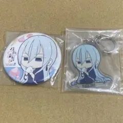 刀剣乱舞 花丸 アニメイトカフェ アクキー 江雪左文字 缶バッジ